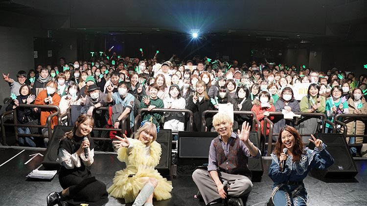 ほくでんグループと一緒に推し活しよう!“一夜限り”が一か八かの大復活!Rihwa×島太星×nonocのスーパーライブ 集合写真