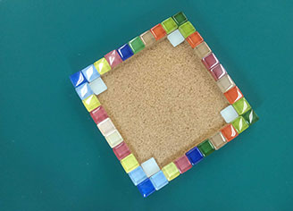 ガラスタイルコースター教室