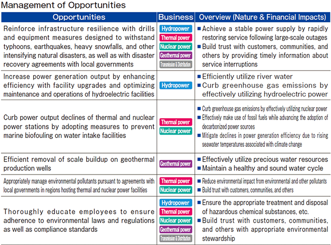 Management Opportunities