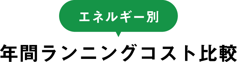 エネルギー別 年間ランニングコスト比較